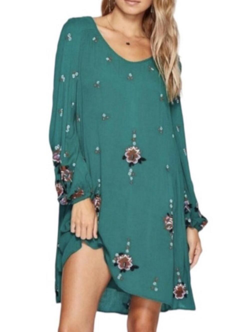 Free People Oxford Embroidered Mini Dress - Women's Small